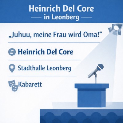 Heinrich Del Core tritt mit neuem Programm in Leonberg auf